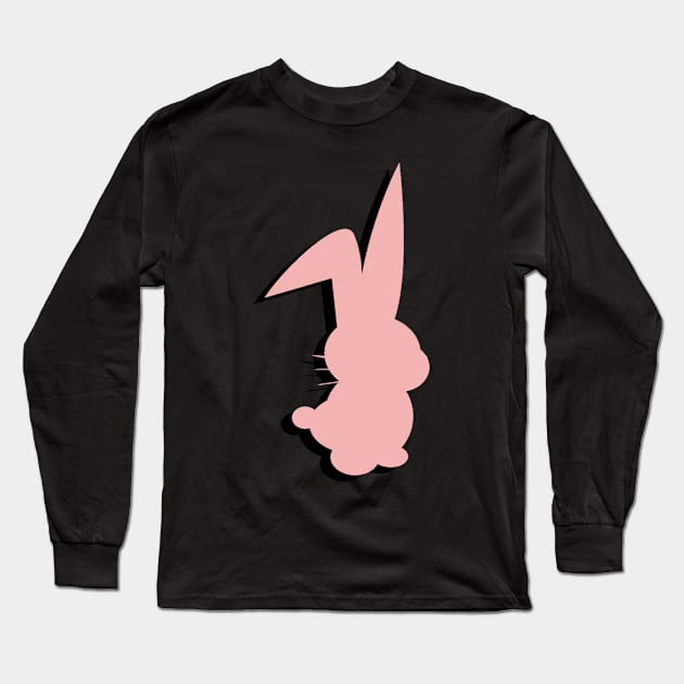 Bunny silhouette Long Sleeve T-Shirt by suckerpack